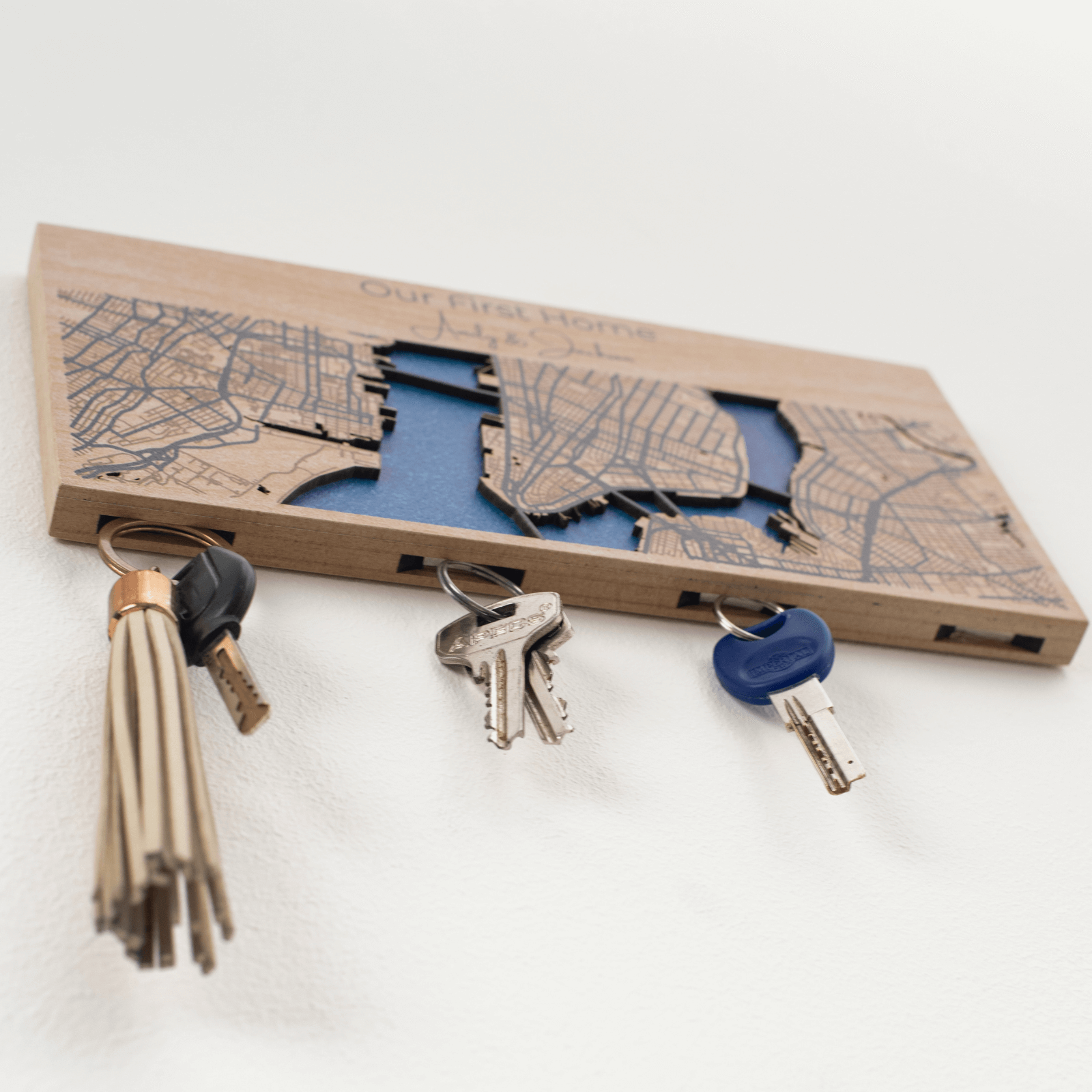 Wooden Key Holder Enjoy The Wood
