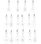 Wooden Inspirational Key Chains Reversible Heavy Duty Motivational Quotes Keyring Set 10 Plus Styles BandsCo Straps
