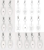 Wooden Inspirational Key Chains Reversible Heavy Duty Motivational Quotes Keyring Set 10 Plus Styles BandsCo Straps