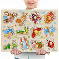 Kids 3D Puzzle Wooden Toys Colorful Geometry Shape Cognition Wood Puzzle Children Early Learning Educational Montessori Toys - SJB-DIAMOND ELITES