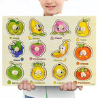 Kids 3D Puzzle Wooden Toys Colorful Geometry Shape Cognition Wood Puzzle Children Early Learning Educational Montessori Toys - SJB-DIAMOND ELITES