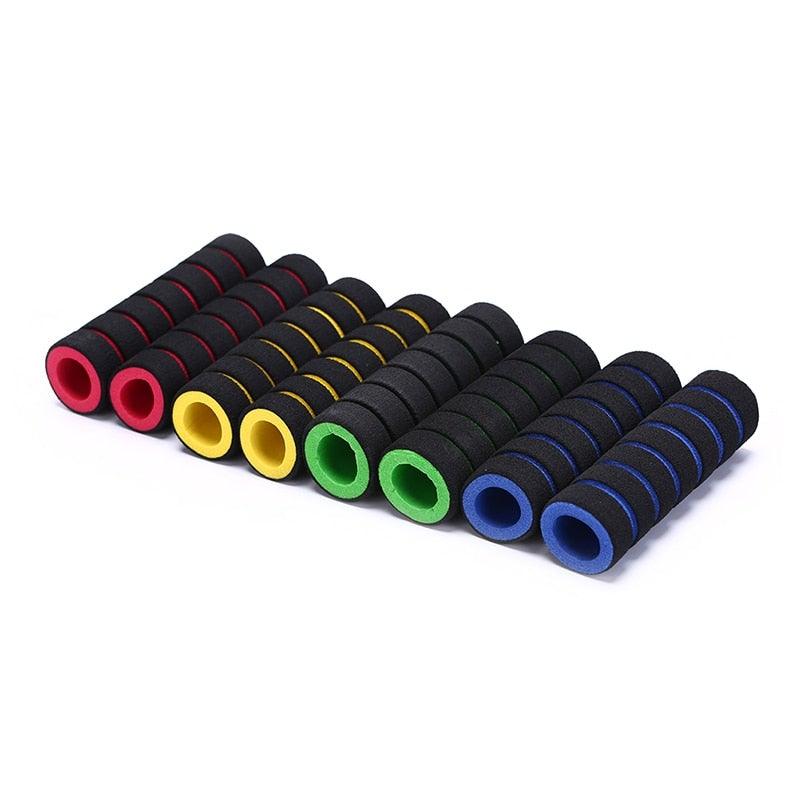 Kids Bike Bicycle Tricycle Scooter Rubber Grip Handle Handlebar Grips Anti-skid Colorful Grips Mountain Bike Grips Sponge Bike Soft Handle Grips Suitable For Road Bikes Mountain And Kids Bikes Stevvex