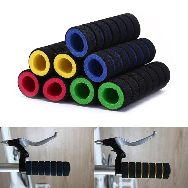 Kids Bike Bicycle Tricycle Scooter Rubber Grip Handle Handlebar Grips Anti-skid Colorful Grips Mountain Bike Grips Sponge Bike Soft Handle Grips Suitable For Road Bikes Mountain And Kids Bikes Stevvex