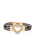 Kids Heart Charm Stainless Steel Bracelet Adjustable