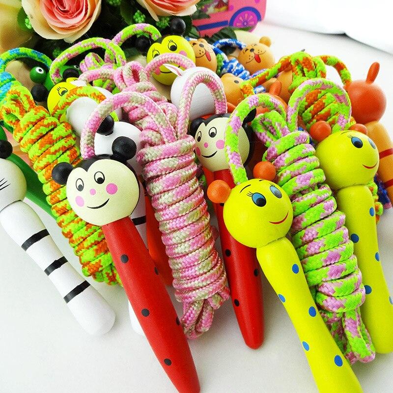 Kids Jump Rope With Wood Handle Children Skipping Ropes Gym Fitness Equipment Jump Ropes For Girls Boys Skipping Rope For Kids With Wooden Handle Cotton Braided Outdoor Fun Activity For Exercise Fitness Stevvex