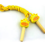 Kids Jump Rope With Wood Handle Children Skipping Ropes Gym Fitness Equipment Jump Ropes For Girls Boys Skipping Rope For Kids With Wooden Handle Cotton Braided Outdoor Fun Activity For Exercise Fitness Stevvex
