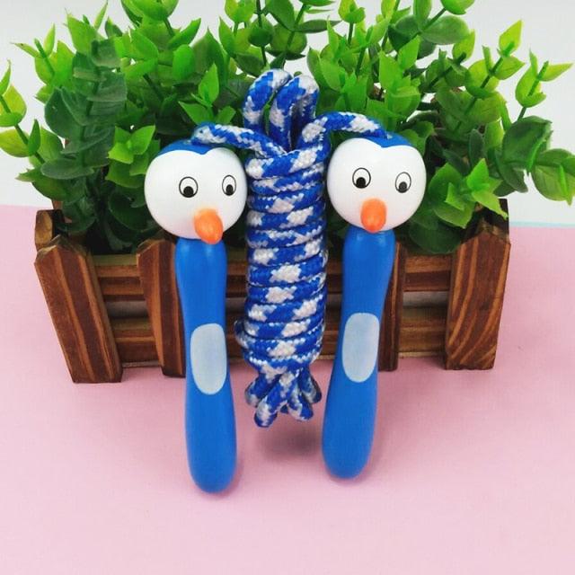 Kids Jump Rope With Wood Handle Children Skipping Ropes Gym Fitness Equipment Jump Ropes For Girls Boys Skipping Rope For Kids With Wooden Handle Cotton Braided Outdoor Fun Activity For Exercise Fitness Stevvex