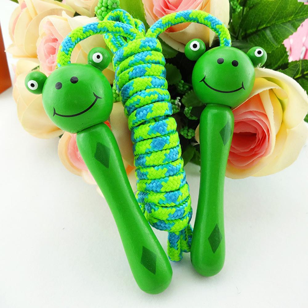 Kids Jump Ropes Skipping Rope With Wooden Handles Braided Tangle-Free Fitness Sports Skipping Ropes Wooden Handle Adjustable Cotton Skipping Rope Birthday Christmas Gift School Favor For Boys Girls Students Stevvex