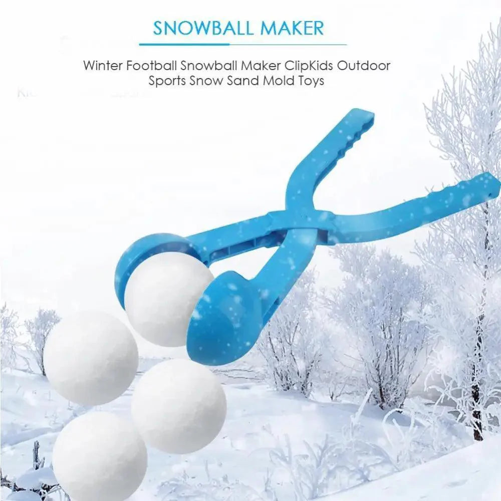 Kids Portable Colorful Outdoor Winter Snowball Maker Children Creative Fun Sports Winter Toy Lightweight Snow Balls Maker Stevvex