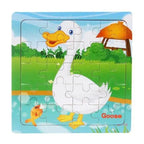 Kids Puzzle Toy Animals and Vehicle Wooden Puzzles Jigsaw Baby Educational Learning Toys for Children Gift - SJB-DIAMOND ELITES