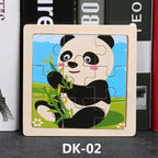 Kids Puzzle Toy Animals and Vehicle Wooden Puzzles Jigsaw Baby Educational Learning Toys for Children Gift - SJB-DIAMOND ELITES