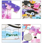 Kids Puzzle Toy Animals and Vehicle Wooden Puzzles Jigsaw Baby Educational Learning Toys for Children Gift - SJB-DIAMOND ELITES