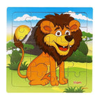 Kids Puzzle Toy Animals and Vehicle Wooden Puzzles Jigsaw Baby Educational Learning Toys for Children Gift - SJB-DIAMOND ELITES