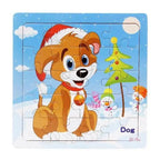 Kids Puzzle Toy Animals and Vehicle Wooden Puzzles Jigsaw Baby Educational Learning Toys for Children Gift - SJB-DIAMOND ELITES