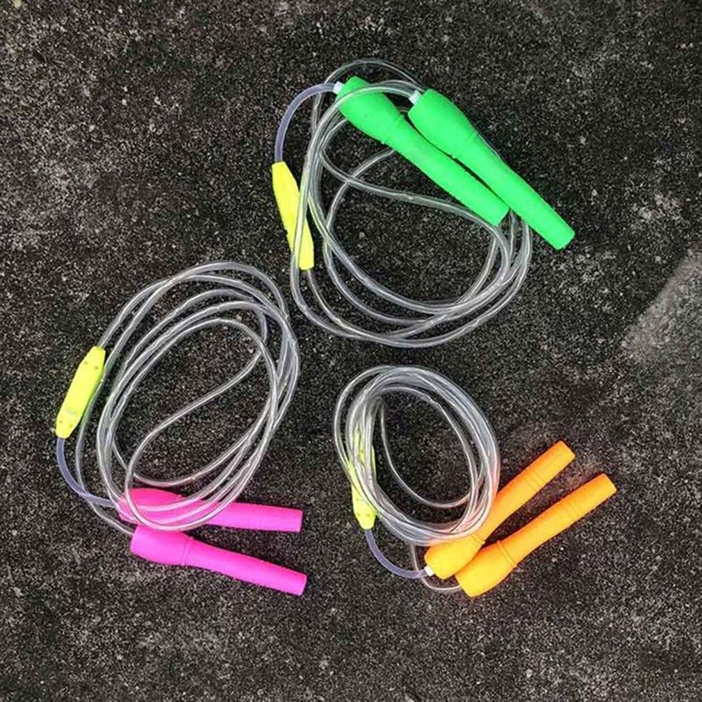 Kids Skipping Rope Neutral Plastic Colorful Flash Jump Rope Sports Led Light Skipping Rope LED Light Up Adult Kids Jump Skipping Rope Fitness Comfortable Grip Jump Rope For Kids Stevvex
