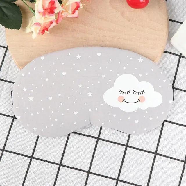 Kids Sleeping Aid Colorful Blindfold Comfortable Sleeping Mask Creative Funny Eye Patch Travel Sleep Mask Cute Cartoon Design Eye Cover Stevvex
