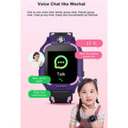 Kids Smart Watch Phone Call Thermometer Wristwatch GPS Locator Kids Smartwatch With Call Games Video Recorder Music Alarm Flashlight Touch Screen Smart Watch For Kids