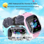 Kids Smart Watch Sim Card GPS Call Phone Smartwatch For Children SOS Photo Waterproof Camera Location Tracker Smart Watch For Kids 2 Way Voice Video Call SOS Alert Smartphone Cell Phone Smart Watch Stevvex