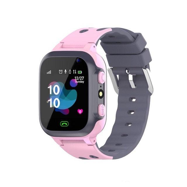 Kids Smart Watch Sim Card GPS Call Phone Smartwatch For Children SOS Photo Waterproof Camera Location Tracker Smart Watch For Kids 2 Way Voice Video Call SOS Alert Smartphone Cell Phone Smart Watch Stevvex