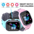 Kids Smart Watch Sim Card GPS Call Phone Smartwatch For Children SOS Photo Waterproof Camera Location Tracker Smart Watch For Kids 2 Way Voice Video Call SOS Alert Smartphone Cell Phone Smart Watch Stevvex