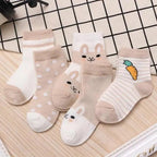 Kids Socks Summer Cotton Cartoon Animal Kids Socks Girls Cute Newborn Boy Toddler Children Socks Girl Boys Trainer Socks Toddlers Infant Socks Warm and Cute Socks Cotton Stretch Crew Baby Socks Stevvex