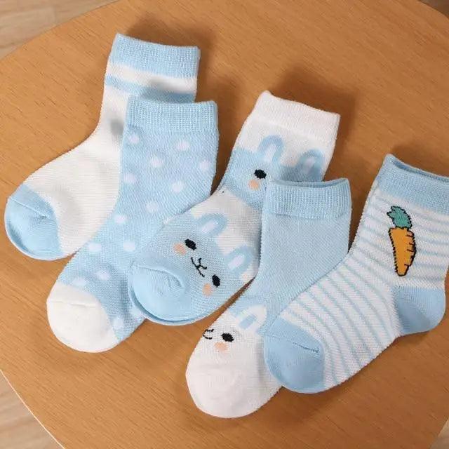 Kids Socks Summer Cotton Cartoon Animal Kids Socks Girls Cute Newborn Boy Toddler Children Socks Girl Boys Trainer Socks Toddlers Infant Socks Warm and Cute Socks Cotton Stretch Crew Baby Socks Stevvex