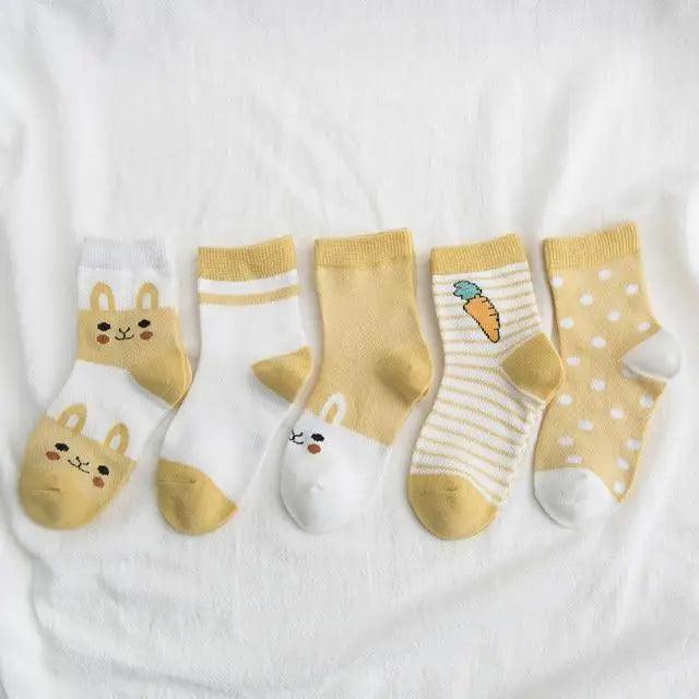 Kids Socks Summer Cotton Cartoon Animal Kids Socks Girls Cute Newborn Boy Toddler Children Socks Girl Boys Trainer Socks Toddlers Infant Socks Warm and Cute Socks Cotton Stretch Crew Baby Socks Stevvex