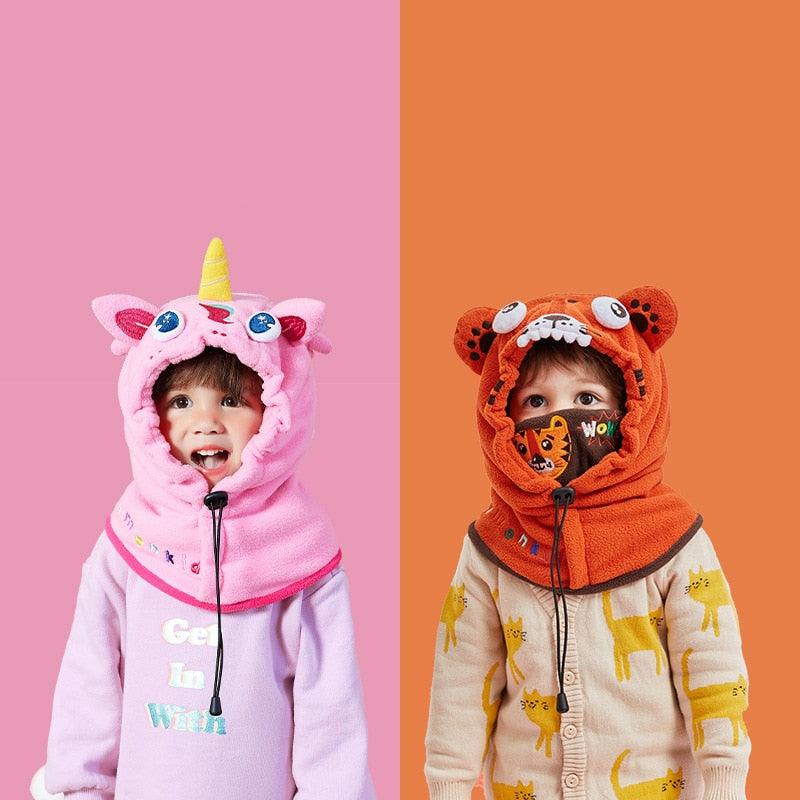 Kids Winter Fleece Warmer Balaclava Cap Thermal Tactical Military Helmet Windproof Full Face Mask Cover Ski Beanies For Boy Girl Women Camouflage Balaclava Face Scarf Mask Sunscreen Dustproof Army Cycling Hunting Fishing Tactical Airsoft Hat Men Women Stevvex