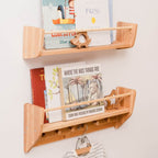 Nursery Wall Shelf with Hooks - SJB-DIAMOND ELITES