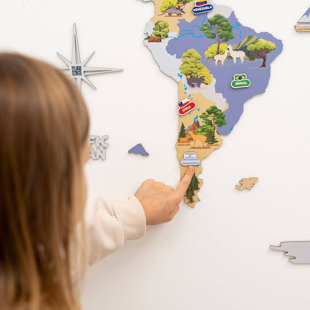 Animal World Map Indigo - SJB-DIAMOND ELITES