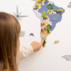 Animal World Map Indigo - SJB-DIAMOND ELITES