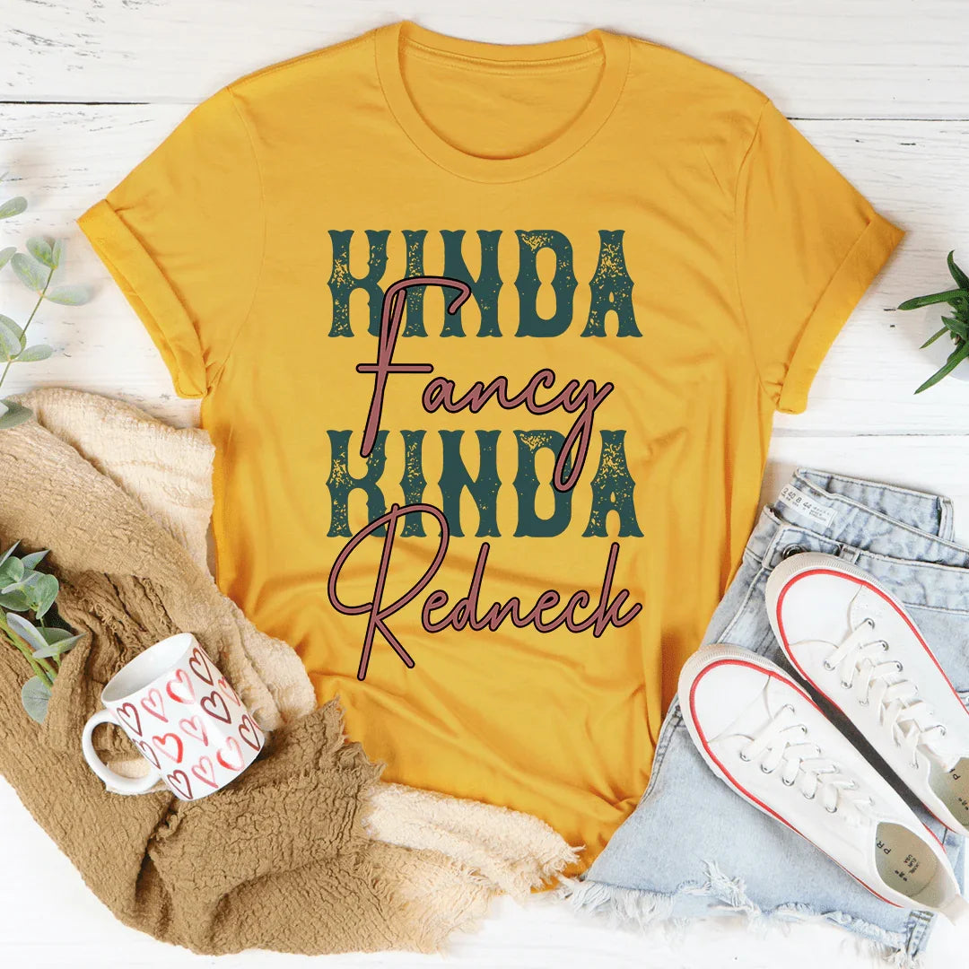 Kinda Fancy Kinda Redneck Tee Peachy Sunday