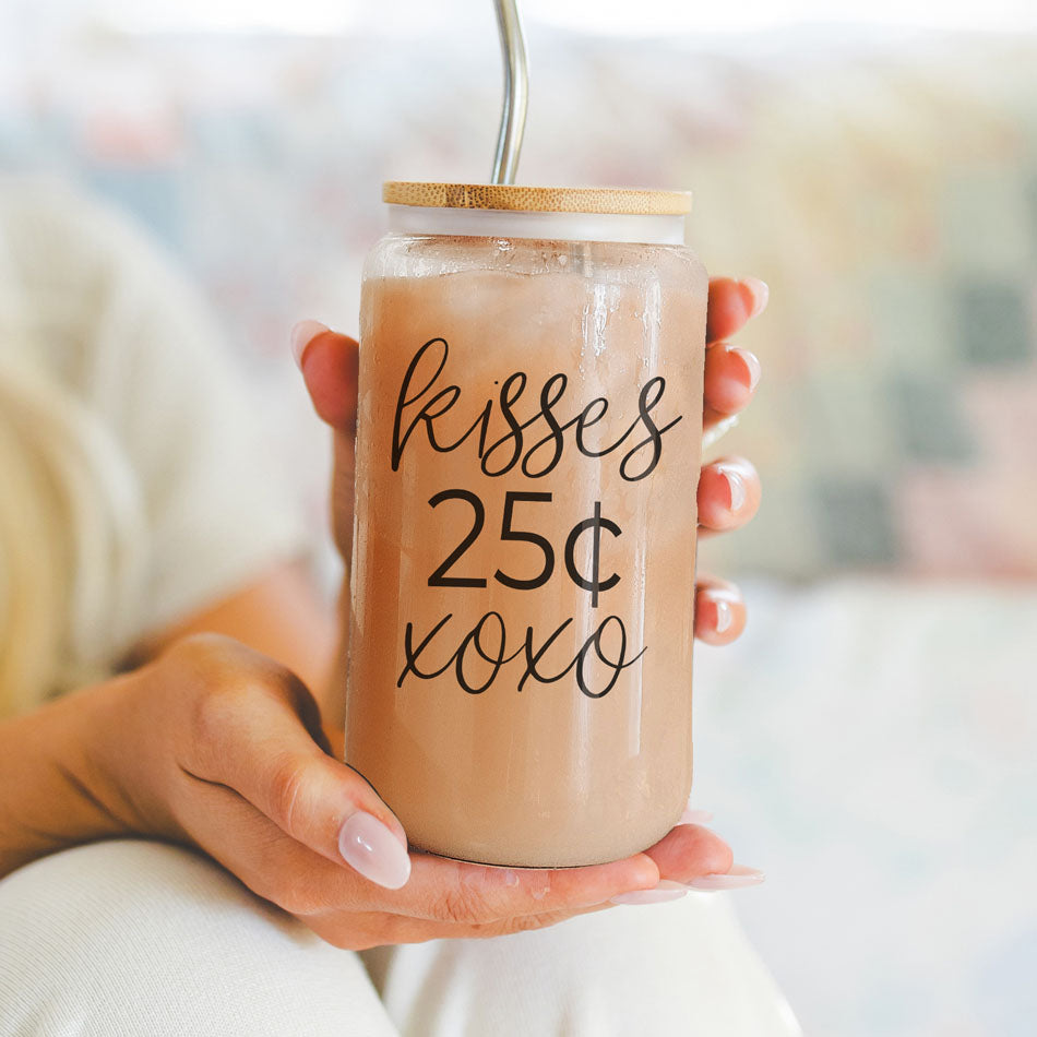 20oz Glass Tumbler With Bamboo Lid Sarcasm Is My Love Language Drinking Cup BandsCo Straps