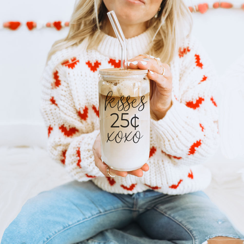 20oz Glass Tumbler With Bamboo Lid Sarcasm Is My Love Language Drinking Cup BandsCo Straps