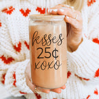 20oz Glass Tumbler With Bamboo Lid Sarcasm Is My Love Language Drinking Cup BandsCo Straps