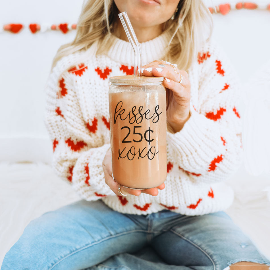 20oz Glass Tumbler With Bamboo Lid Sarcasm Is My Love Language Drinking Cup BandsCo Straps