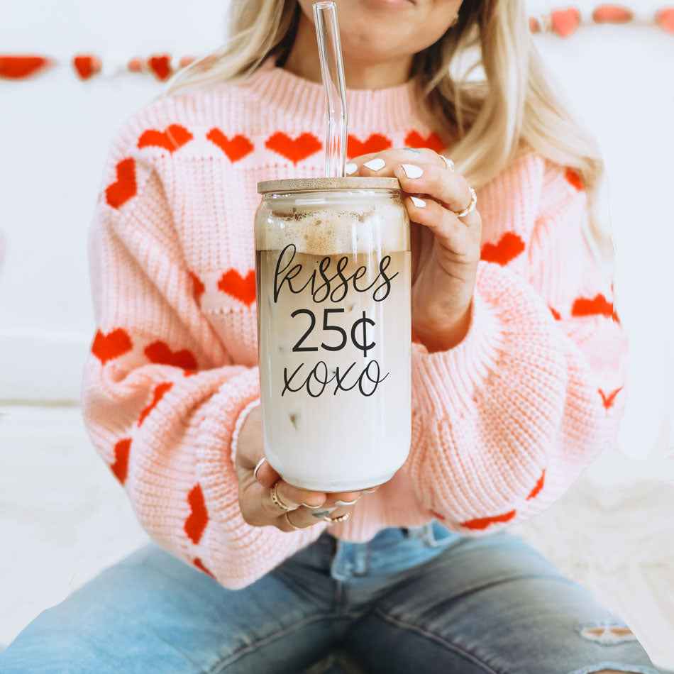 20oz Glass Tumbler With Bamboo Lid Sarcasm Is My Love Language Drinking Cup BandsCo Straps