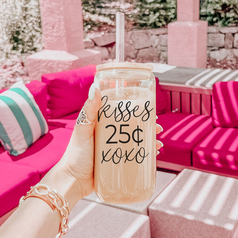 20oz Glass Tumbler With Bamboo Lid Sarcasm Is My Love Language Drinking Cup BandsCo Straps