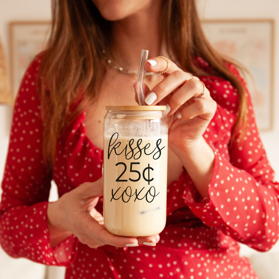 20oz Glass Tumbler With Bamboo Lid Sarcasm Is My Love Language Drinking Cup BandsCo Straps