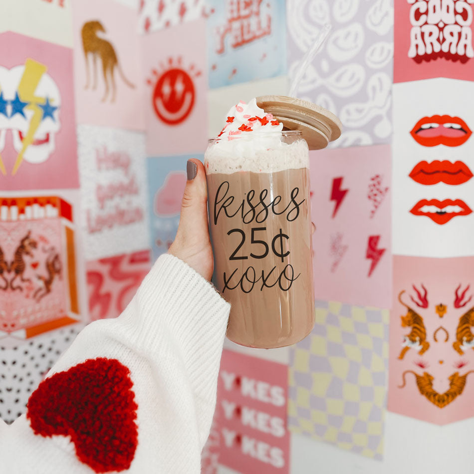 20oz Glass Tumbler With Bamboo Lid Sarcasm Is My Love Language Drinking Cup BandsCo Straps