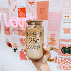 20oz Glass Tumbler With Bamboo Lid Sarcasm Is My Love Language Drinking Cup BandsCo Straps