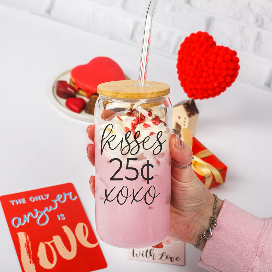 20oz Glass Tumbler With Bamboo Lid Sarcasm Is My Love Language Drinking Cup BandsCo Straps