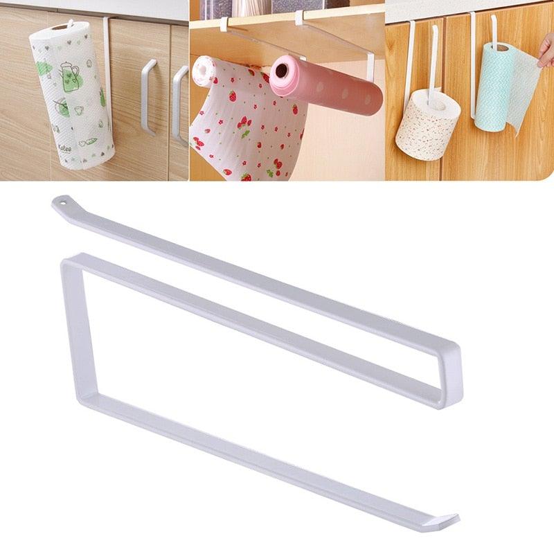 Kitchen Bathroom Toilet Paper Holder Tissue Storage Organizers Rack Roll Paper Holder Hanging Towel Holder Home Durable Roll Paper Towel Rack For Kitchen Bathroom Toilet Pantry Decor Stevvex