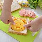 Kitchen Breakfast Bear Sandwich Mold Bread Biscuit Cake Tool Making Mold Household Making Accessories Bear Shape Sandwich Mold Cutter Yellow Bread Sandwich Shapers Maker For Kids Stevvex