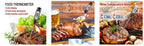Kitchen Digital BBQ Food Thermometer Meat Cake Candy Fry Grill Dinning Household  Meat Thermometer Digital Instant Read Food Meat Thermometer with Long Probe Cooking Thermometer for Kitchen BBQ Grill and Cooking Thermometer  Oven Thermometer Tool Stevvex