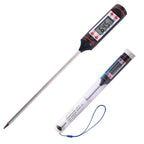 Kitchen Digital BBQ Food Thermometer Meat Cake Candy Fry Grill Dinning Household  Meat Thermometer Digital Instant Read Food Meat Thermometer with Long Probe Cooking Thermometer for Kitchen BBQ Grill and Cooking Thermometer  Oven Thermometer Tool Stevvex