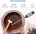 Kitchen Digital BBQ Food Thermometer Meat Cake Candy Fry Grill Dinning Household  Meat Thermometer Digital Instant Read Food Meat Thermometer with Long Probe Cooking Thermometer for Kitchen BBQ Grill and Cooking Thermometer  Oven Thermometer Tool Stevvex
