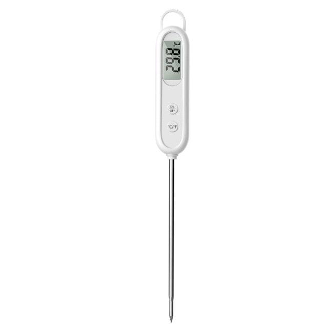 Kitchen Digital BBQ Food Thermometer Meat Cake Candy Fry Grill Dinning Household Waterproof Instant Read Meat Thermometer for Cooking Digital Food Thermometer For Cooking IP67 Waterproof Kitchen Thermometer Probe With Cooking Thermometer Oven Tool Stevvex