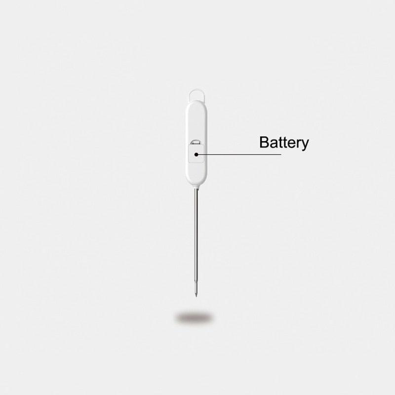 Kitchen Digital BBQ Food Thermometer Meat Cake Candy Fry Grill Dinning Household Waterproof Instant Read Meat Thermometer for Cooking Digital Food Thermometer For Cooking IP67 Waterproof Kitchen Thermometer Probe With Cooking Thermometer Oven Tool Stevvex