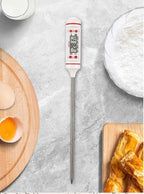 Kitchen Digital BBQ Food Thermometer Meat Cake Candy Fry Grill Dinning Household Waterproof Instant Read Meat Thermometer for Cooking Digital Food Thermometer For Cooking IP67 Waterproof Kitchen Thermometer Probe With Cooking Thermometer Oven Tool Stevvex